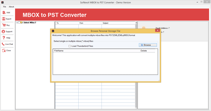 SoftKnoll Thunderbird to Outlook Converter